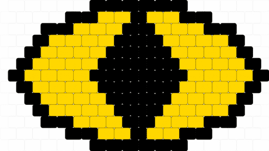 Bill eye - black,yellow,bill cipher,gravityfalls