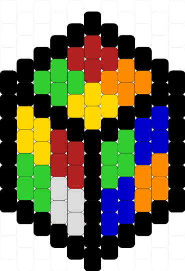 Scrambled 2by2 rubik's cube - black,green,cotdrubikscube,cube,colorful,charm