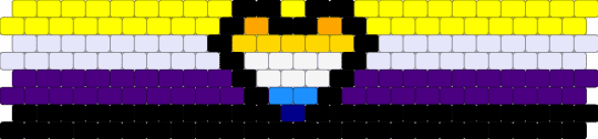 Nonbinary aroace again - purple,yellow,aroace,nonbinary,pride,lgbtq,lgbt,heart