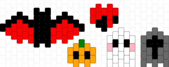 halloween charmzz - gray, red