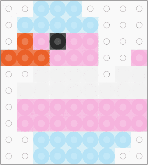 Trans duck - light blue,pink