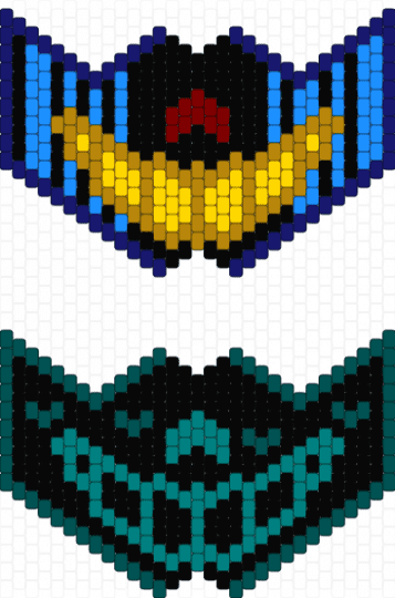Error and Nightmare Sans Mask Pattern - black,teal,purple,light blue,colorful