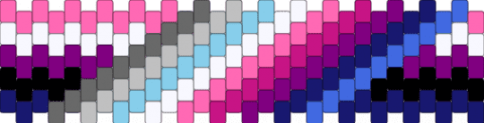 Omnisexual/Genderfluid/Demiboy Pride Cuff - pink,purple,lgbt,pride,omnisexual,omniromantic,genderfluid,demiboy,demigender