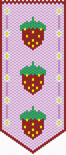 Strawberry banner - pink