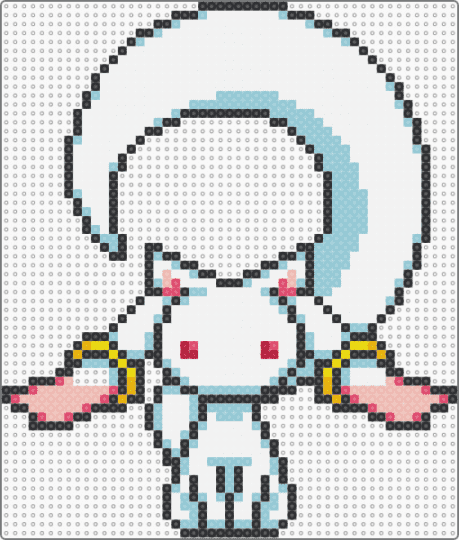 madoka magica - kyubey / incubator - white,light blue,madoka magica,puella magi madoka magica,kyubey,cat,magical girl
