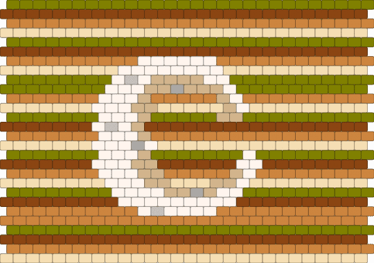 Bag panel 1 - beige,orange,gold