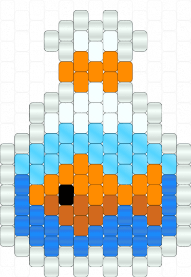 Fishy bag recolour - light blue,orange