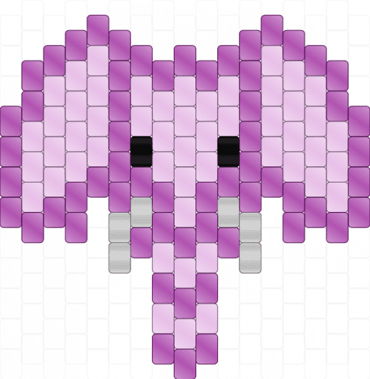 purple elephant - elephant,charm,animal,pink