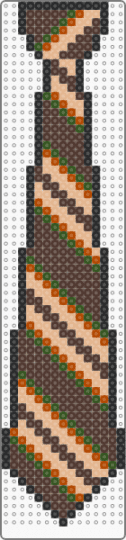 Necktie - brown,beige,necktie,slips,kaj