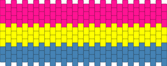 Pansexual multi stitch :D - pink,pansexual,pride,gay,pan,pan cuff,pansexual multi stitch,lgbtq cuff,lgbtq