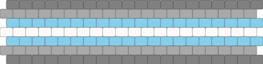 Demi boy LGBTQ cuff! - gray,beige,light blue,demi boy,demi boy cuff,pride,lgbtq,lgbtqia,peyote stitch,peyote stitch cuff