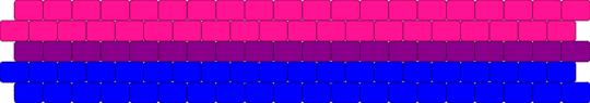 Bisexual LGBTQ peyote cuff! - pink,purple,bi,bisexual,cuff,peyote cuff,bisexual cuff,kandi,lgbtq,lgbtqia