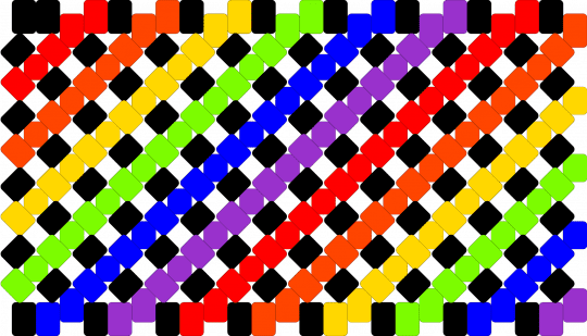 spiral rainbow x-base cuff - red,purple,xbase,rainbow,lgbt,lgbtq,spiral