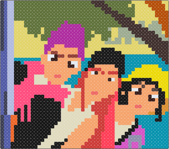 HUNTR/X at Soda Pop - orange,red,gold,colorful