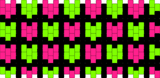 scene checkerish cuff - green,pink