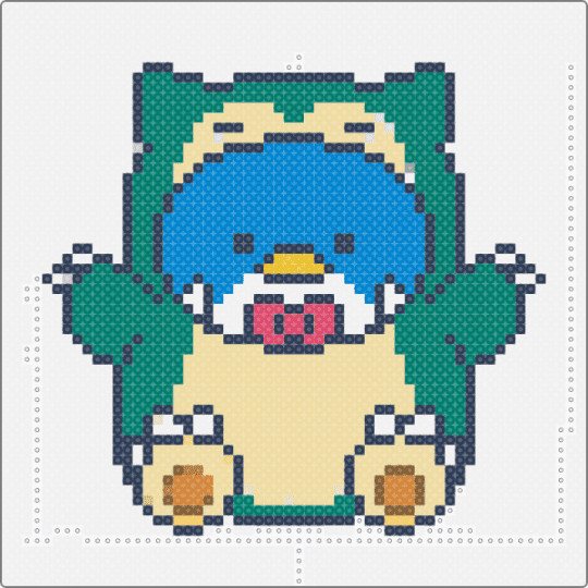 Snorlax tuxedo sam 4 - white,purple,teal,beige,blue,colorful