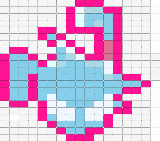 Till bun - pink,light blue