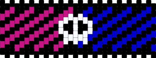 tv girl skull cuff - black,pink,purple,tv girl,skull