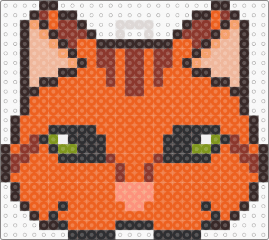 Squirrelflight mask keychain - orange,cat mask,therian,therian mask,therian cat,cat,warrior cats,squirrelflight
