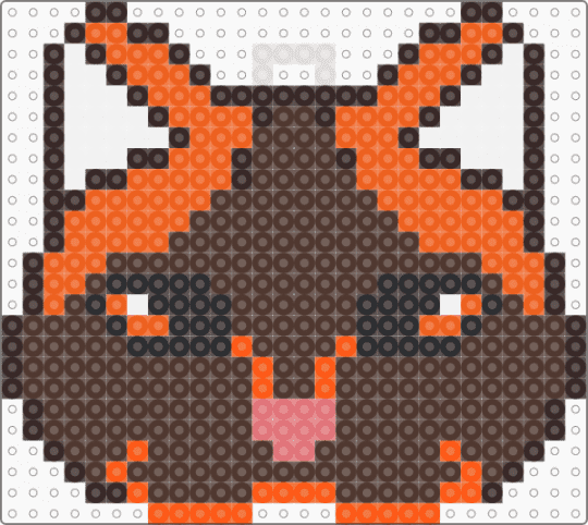 ember fox mask keychain - brown,orange,therian,therianmask,therian mask,fox,fox mask,therian fox mask,therian fox