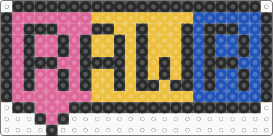 Pan rawr - pink,yellow