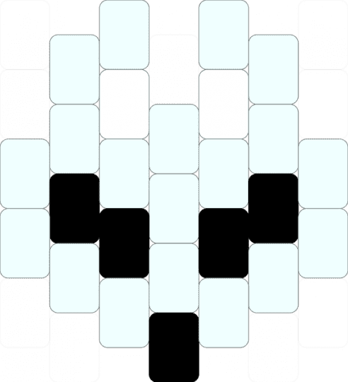 fox charm (2) - white