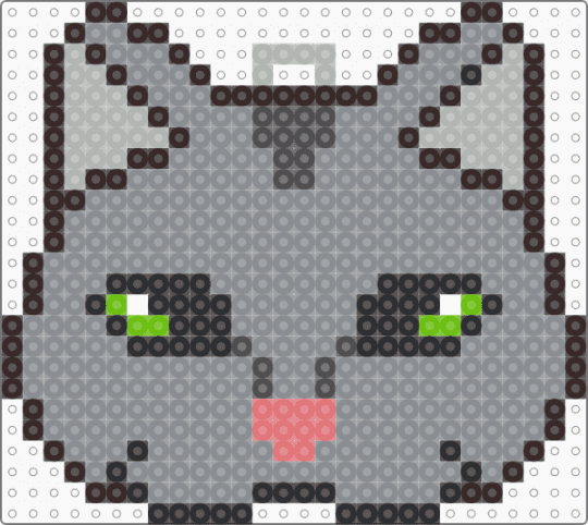 greystripe mask keychain - gray,therian,therianmask,therian mask,therian cat,cat,cat mask,warrior cats