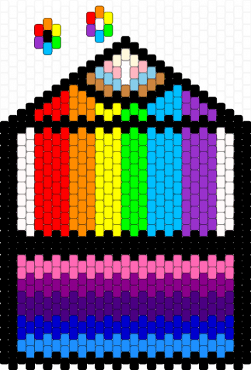 Omni pride wallet w/button options (remix) - light blue,pink,purple,omni,omni pride,pride