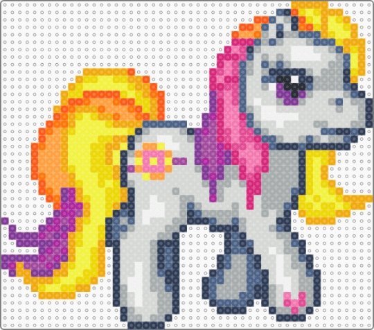 My Little Pony Sunny Daze Runaway Rainbow Game Sprite - pink,orange,yellow,gray,mlp,my little pony,mlp g3,my little pony g3,video games
