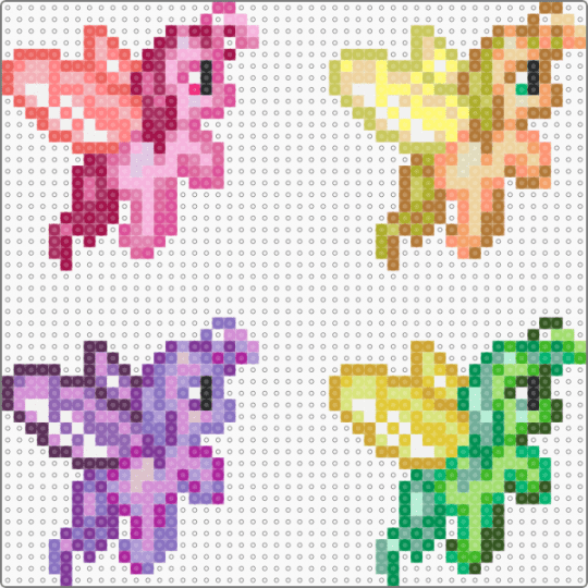 My Little Pony The Breezies Runaway Rainbow Game Sprite - beige,pink,green,orange,mlp,my little pony,my little pony g3,mlp g3,cartoons,video games
