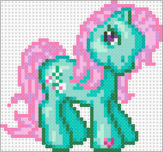 My Little Pony Minty Runaway Rainbow Game Sprite - pink,teal,mlp,my little pony,mlp g3,my little pony g3,video games