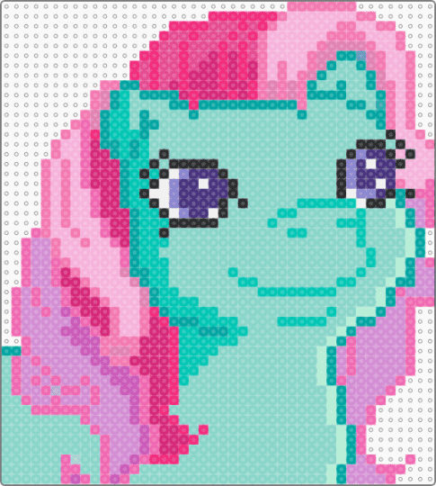 My Little Pony Minty Smiling - pink,light blue,mlp,my little pony,mlp g3,my little pony g3,cartoons,tv shows