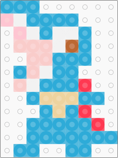 Totodile - light blue,beige