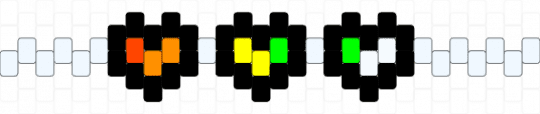 Video game health bar - black, colorful, white, yellow