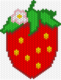 Strawberry bag front (wip) - strawberry,fruit,bag,panel,red,green