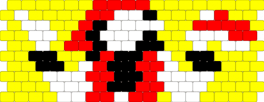 Butcher vanity - yellow,red