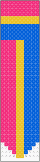 Pan bookmark - blue, pink