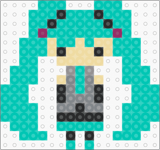 Tiny Miku - teal