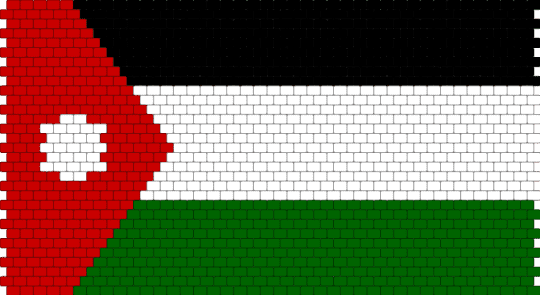 Flag of Jordan - red,green,vexillology,country flag,flag,jordan,jordanese
