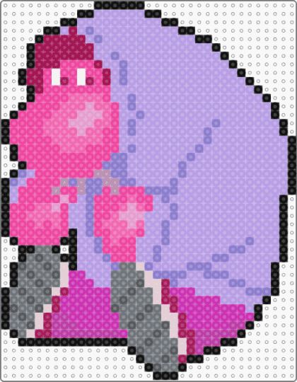 Inside Out Embarrassment Perler - pink,disney,embarrassment,inside out,inside out 2,movie,character