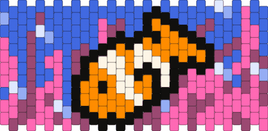 Clownfish & Anemone Cuff - pink,blue,cotdclownfish,anemone,clownfish,nemo,fish,underwater,frutiger aero,ocean