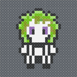 xmas 24 - 12 - beetlejuice,chibi,character,movie,white,green,gray