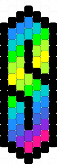 rainbow cool S - black,light blue,green,rainbow,nostalgia