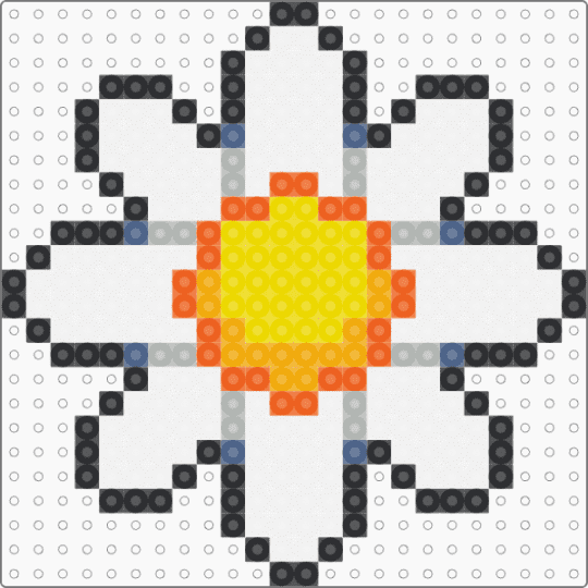flower 2 - white,yellow,orange,flower,daisy
