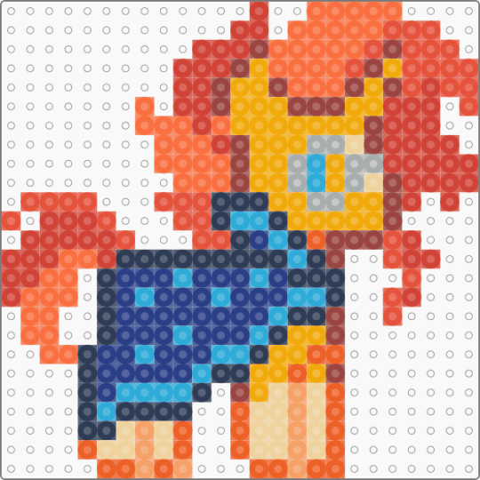 Sunburst (MLP:FiM) Perler - red,orange,mlp,my little pony,sunburst,mlpfim