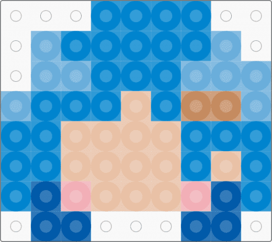 Sayaka perler! - blue,beige,sayaka,miki sayaka,sayaka madoka,madoka,madoka magica,pmmm,puella magi madoka magica,sayaka madoka magica