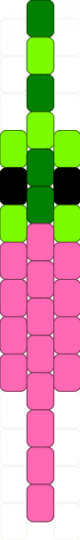 Watermelon worm! :3 - pink,green