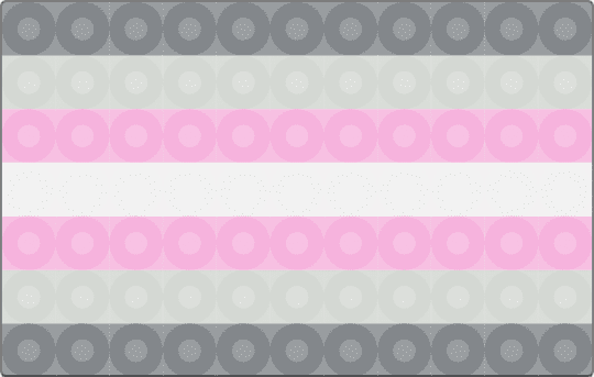 Demigirl Perler!! - gray,pink
