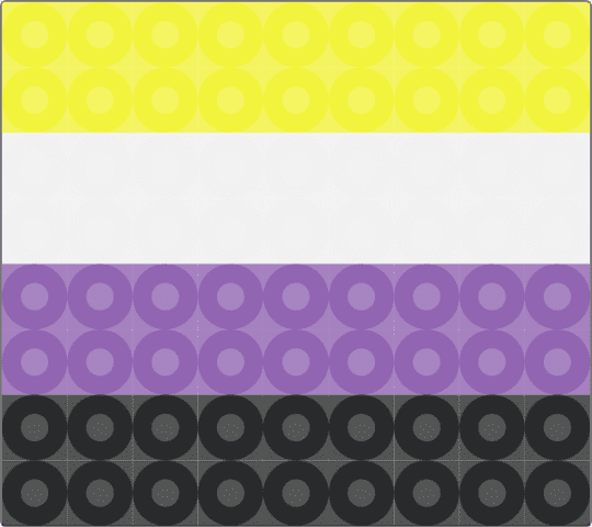 Non-binary Flag!!! - yellow,pink