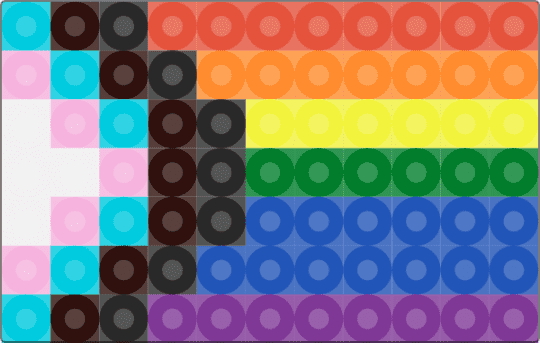Main Pride Perler!! - red,pink,blue